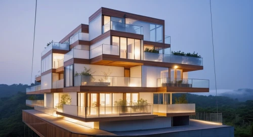 cubic house,cube stilt houses,modern architecture,residential tower,cube house,modern house,sky apartment,hanging houses,frame house,dunes house,block balcony,residential house,two story house,glass facade,residential,tree house,jewelry（architecture）,stilt house,balconies,arhitecture,Photography,General,Realistic