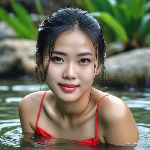 vietnamese woman,vietnamese,miss vietnam,asian girl,asian woman,vietnam,phuquy,su yan,wet girl,in water,bia hơi,water nymph,asian,wet,vietnam's,korean,female swimmer,paddler,xuan lian,swimming,Photography,General,Realistic