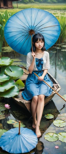 asian umbrella,little girl with umbrella,water lotus,lily pad,japanese umbrellas,vietnamese woman,japanese umbrella,lotus pond,parasol,parasols,lotus on pond,giant water lily,waterlily,lily pond,lily pads,water lily,summer umbrella,water lily plate,asian costume,lilly pond,Conceptual Art,Fantasy,Fantasy 03