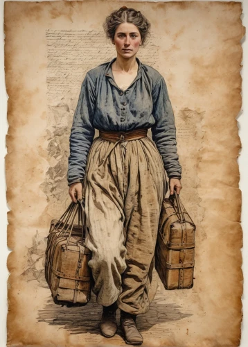 female worker,basket weaver,winemaker,basket maker,woman of straw,laundress,woman holding pie,a carpenter,woman at the well,bricklayer,girl with a wheel,vintage female portrait,girl with bread-and-butter,boilermaker,worker,peddler,farmworker,thames trader,woman fire fighter,blue-collar worker,Photography,General,Natural