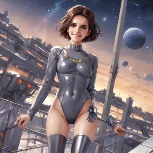 space-suit,cg artwork,catwoman,space suit,metropolis,navy suit,sci fi,sci fiction illustration,cg,eve,scifi,super heroine,spacesuit,sci - fi,sci-fi,steel,futuristic,wetsuit,goddess of justice,cyborg,Digital Art,Comic