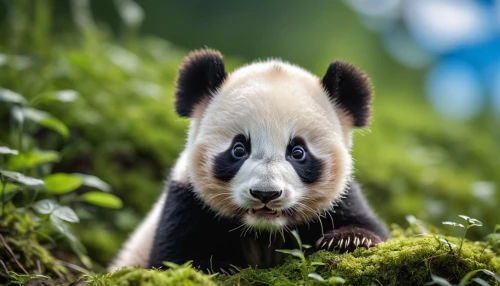 chinese panda,lun,giant panda,panda cub,baby panda,little panda,panda,cub,panda bear,french tian,pandabear,spectacled bear,red panda,kawaii panda,pandas,hanging panda,panda face,bamboo,cute animal,zoo planckendael,Photography,General,Realistic
