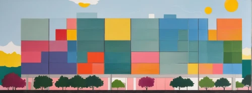 mondrian,colorful facade,facade painting,painted block wall,color wall,panoramical,mural,letter blocks,building block,building blocks,cubes,memphis shapes,tetris,meticulous painting,cardstock tree,facade panels,public art,baby blocks,lego building blocks pattern,tear-off calendar,Conceptual Art,Daily,Daily 29