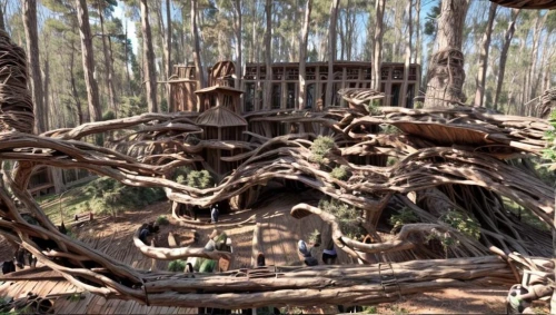 tree house hotel,treehouse,tree house,cartoon forest,bushbox,crooked forest,wood structure,devilwood,ghost forest,wooden construction,natural wood,the forest fell,mound-building termites,wood skeleton,wave wood,house in the forest,fallen trees on the,timber house,the ugly swamp,adventure playground