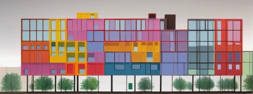 colorful facade,apartment building,apartment block,multi-storey,mixed-use,shipping containers,shipping container,multistoreyed,high-rise building,building block,lego pastel,facade painting,an apartment,apartment blocks,apartment-blocks,block of flats,facade panels,appartment building,toy block,cubic house,Conceptual Art,Daily,Daily 29