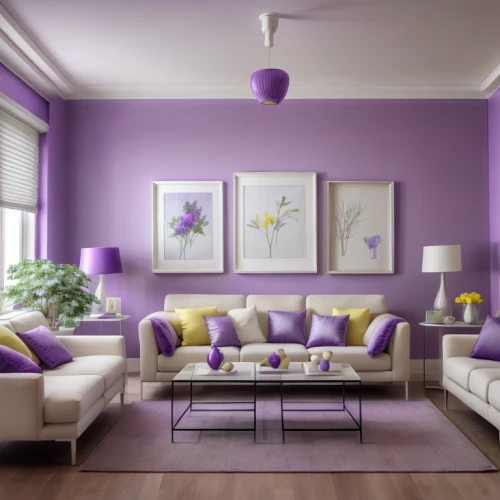 the purple-and-white,wall,interior decoration,purple,contemporary decor,violet colour,search interior solutions,modern decor,interior decor,interior design,purple wallpaper,light purple,decorates,livingroom,apartment lounge,sitting room,color combinations,living room,interior modern design,lavander products