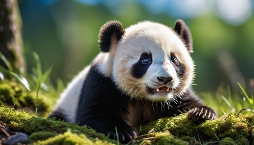 chinese panda,lun,giant panda,panda,panda cub,french tian,little panda,baby panda,panda bear,pandabear,kawaii panda,panda face,pandas,red panda,cub,oliang,cute animal,mustelid,striped skunk,badger,Photography,General,Realistic