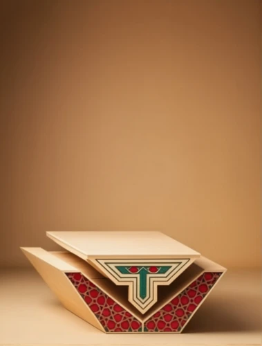 card table,serving tray,card box,moroccan paper,tea box,index card box,plate shelf,enamelled,ceramic tile,folded paper,wooden plate,wooden box,paper stand,corrugated cardboard,terracotta tiles,folding table,patterned wood decoration,moroccan pattern,green folded paper,book bindings,Photography,General,Realistic