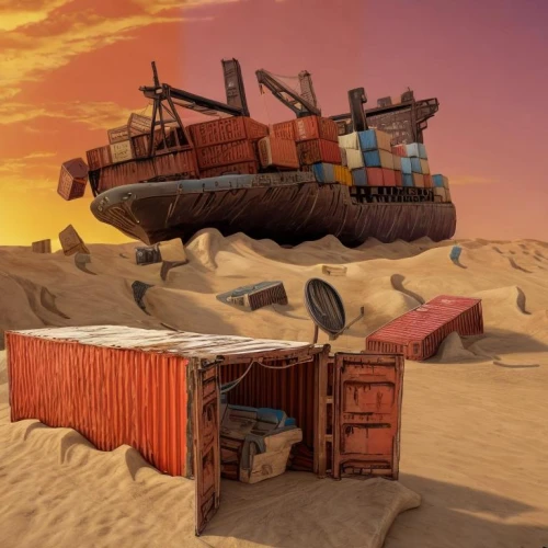 shipwreck,pirate treasure,cargo containers,ship wreck,pirate ship,container freighter,depot ship,scrap dealer,a cargo ship,the wreck of the ship,rotten boat,containers,boat wreck,ship yard,scrap truck,rust truck,shipwreck beach,cargo port,old ships,ship of the line,Game Scene Design,Game Scene Design,Western Style
