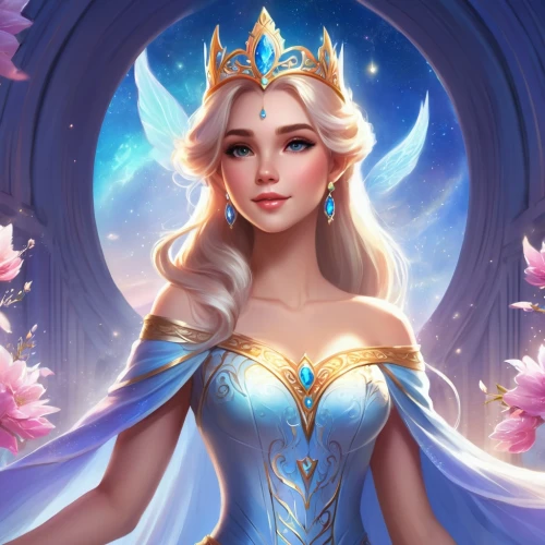 elsa,the snow queen,ice queen,white rose snow queen,tiara,princess crown,crown render,princess sofia,fairy queen,fantasy portrait,show off aurora,heart with crown,fantasia,zodiac sign libra,queen crown,cinderella,fantasy woman,queen of the night,fairy tale icons,princess,Illustration,Realistic Fantasy,Realistic Fantasy 01