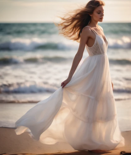 girl in a long dress,wedding dresses,girl in white dress,sun bride,girl on the dune,wedding dress,white winter dress,bridal dress,wedding gown,bridal clothing,the wind from the sea,gracefulness,wedding photography,blonde in wedding dress,wedding dress train,evening dress,sea breeze,a girl in a dress,white dress,girl in a long dress from the back,Photography,General,Cinematic