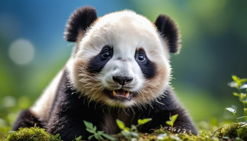 chinese panda,lun,giant panda,spectacled bear,panda,french tian,panda face,red panda,panda bear,pandabear,oliang,aaa,kawaii panda,mustelid,pandas,little panda,baby panda,panda cub,raccoon dog,hanging panda,Photography,General,Realistic