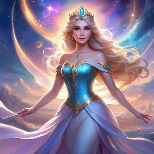 zodiac sign libra,elsa,libra,fantasy portrait,star mother,goddess of justice,aurora,fantasy woman,fantasia,zodiac sign leo,the zodiac sign pisces,queen of the night,horoscope libra,the snow queen,zodiac sign gemini,fantasy art,luna,fantasy picture,blue enchantress,cg artwork,Illustration,Realistic Fantasy,Realistic Fantasy 01