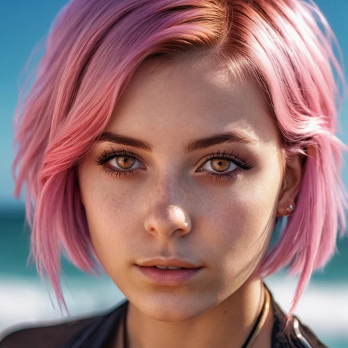 pink hair,pink beauty,natural pink,natural cosmetic,pink,pink vector,pixie-bob,girl portrait,wallis day,pink hat,marina,natural color,bright pink,color pink,pink dawn,nora,dark pink in colour,pink double,barbie,pink and brown,Photography,General,Realistic