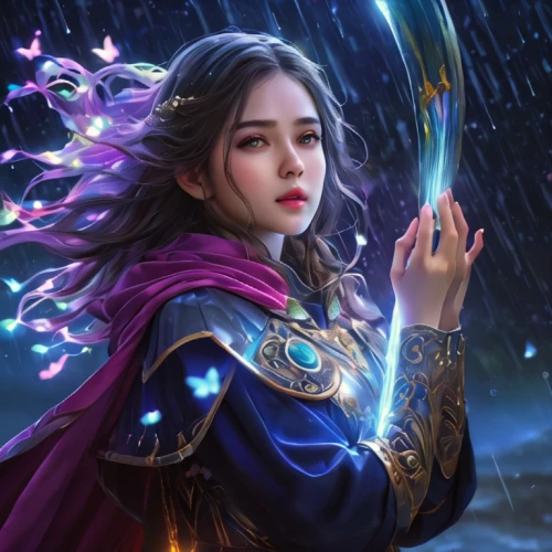 monsoon banner,fantasy portrait,fantasy picture,fantasy art,cg artwork,blue enchantress,zodiac sign libra,mystical portrait of a girl,the enchantress,fantasia,libra,heroic fantasy,sorceress,sci fiction illustration,fantasy woman,summoner,mage,show off aurora,game illustration,jaya,Photography,General,Natural