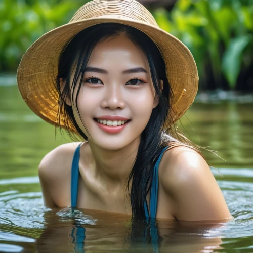 vietnamese woman,vietnamese,vietnam,miss vietnam,vietnam's,phuquy,nymphaea,asian woman,vietnam vnd,bia hơi,girl wearing hat,asian conical hat,asian girl,gỏi cuốn,kaew chao chom,viet nam,water lotus,korat,pi mai,hanoi,Photography,General,Realistic