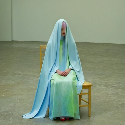 ron mueck,praying woman,pietà,harness cocoon,burqa,girl in cloth,woman praying,nativity scene,swaddle,woman sitting,nativity,blanket,mary 1,performance art,the prophet mary,art object,cocoon,girl with cloth,installation,artist's mannequin,Photography,Fashion Photography,Fashion Photography 25