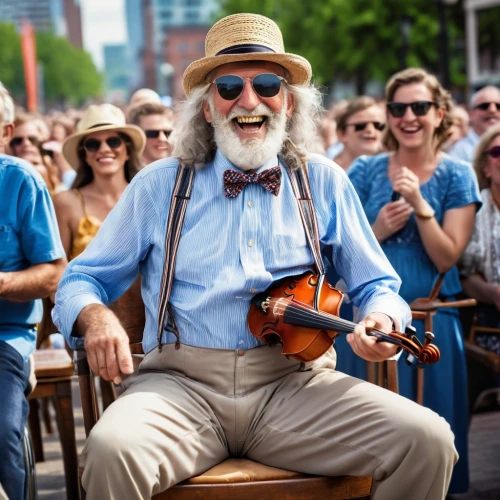 itinerant musician,banjo player,violin player,street musician,pete seeger,folk music,folk festival,street performer,concertmaster,street musicians,man with saxophone,accordion player,nyckelharpa,musician,man on a bench,concert guitar,violinist,blues and jazz singer,sock and buskin,buskin,Photography,General,Realistic