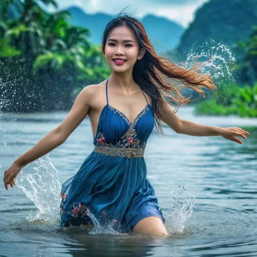 water nymph,vietnamese woman,girl on the river,miss vietnam,vietnam,water wild,photoshoot with water,flowing water,water lotus,in water,hula,phuquy,vietnamese,water flowing,water splash,laos,vietnam's,splashing,bia hơi,pi mai,Photography,General,Realistic