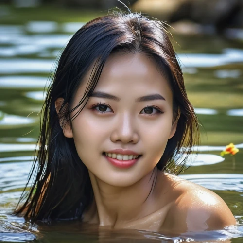 water nymph,vietnamese woman,asian girl,asian woman,phuquy,songpyeon,korean,female swimmer,vietnamese,miss vietnam,joy,thermal spring,seo,water lotus,miyeok guk,yeonsan hong,swimming,in water,su yan,asian,Photography,General,Realistic