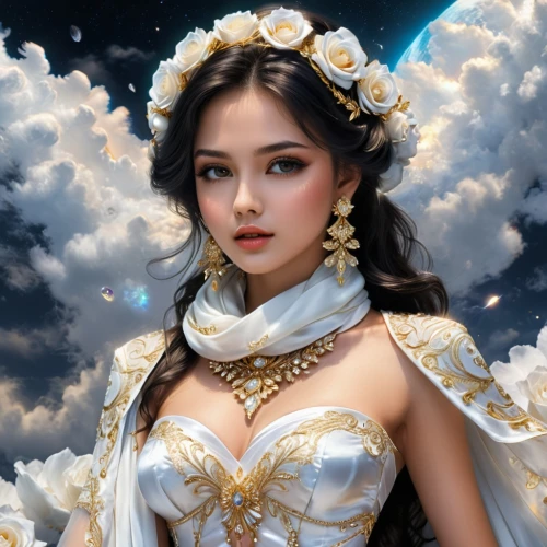 baroque angel,fantasy portrait,fantasy art,fantasy picture,vintage angel,fantasy woman,angel,fantasy girl,mystical portrait of a girl,angel girl,the angel with the veronica veil,fairy queen,fairy tale character,angel wings,oriental princess,angelic,angel face,zodiac sign libra,goddess of justice,world digital painting,Photography,Fashion Photography,Fashion Photography 03