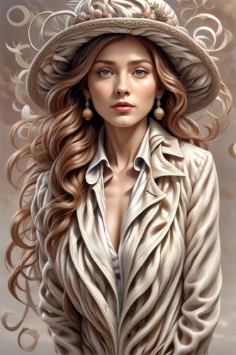 fashion illustration,the hat of the woman,fashion vector,the hat-female,woman's hat,straw hat,girl wearing hat,women fashion,white lady,panama hat,mystical portrait of a girl,ladies hat,womans seaside hat,woman thinking,fantasy art,woman of straw,blonde woman,women's hat,white fur hat,fantasy portrait