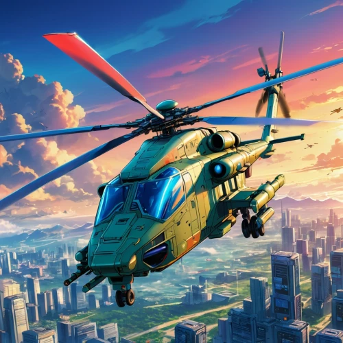 rotorcraft,eurocopter,ambulancehelikopter,helicopters,helicopter,mil mi-24,mil mi-2,sikorsky s-64 skycrane,harbin z-9,gyroplane,bell 206,bell 214,police helicopter,hiller oh-23 raven,bell 212,rescue helicopter,bell 412,mil mi-8,sikorsky s-61,trauma helicopter,Illustration,Japanese style,Japanese Style 03