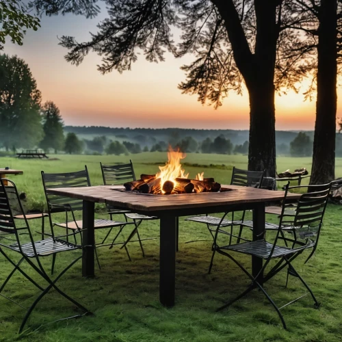 outdoor table,outdoor table and chairs,fire pit,firepit,outdoor furniture,outdoor dining,patio furniture,outdoor grill,outdoor cooking,landscape lighting,garden furniture,barbecue area,beer table sets,outdoor grill rack & topper,picnic table,chair in field,alfresco,campfire,fire bowl,barbecue torches,Photography,General,Realistic