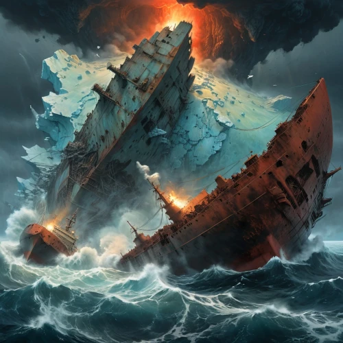 the wreck of the ship,ship wreck,shipwreck,sunken ship,the wreck,sea storm,sinking,sirens,tidal wave,capsize,maelstrom,steam frigate,ironclad warship,rescue and salvage ship,ghost ship,poseidon,tsunami,sea fantasy,the storm of the invasion,sewol ferry disaster,Conceptual Art,Daily,Daily 13
