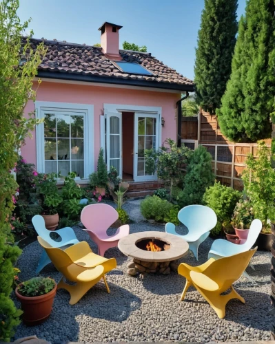 outdoor table and chairs,outdoor furniture,garden furniture,outdoor table,patio furniture,outdoor sofa,garden bench,pink chair,garden decor,mid century modern,mid century house,chaise longue,outdoor bench,bungalow,garden decoration,chaise lounge,burano,table and chair,yellow garden,patio,Photography,General,Realistic