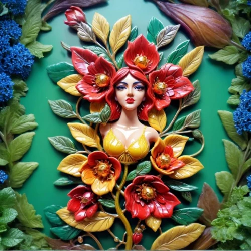 flower art,garden decoration,garden decor,garden fairy,flower fairy,paper art,flower wall en,iranian nowruz,flower painting,flora,girl in a wreath,garden sculpture,decorative art,body painting,floral decorations,girl in flowers,bodypainting,wreath of flowers,dahlia pinata,quince decorative