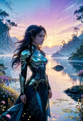 fantasy picture,fantasy art,fantasy portrait,cg artwork,fantasy woman,fantasia,fantasy landscape,heroic fantasy,blue enchantress,3d fantasy,world digital painting,girl on the river,elven,landscape background,sci fiction illustration,faerie,the enchantress,imperial shores,full hd wallpaper,background images