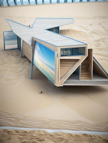 cube stilt houses,dunes house,admer dune,inverted cottage,folding roof,floating huts,beach hut,sky space concept,sand board,beach furniture,moving dunes,beach tent,dune sea,beach defence,sand dune,shifting dune,lifeguard tower,wooden mockup,dune landscape,3d rendering