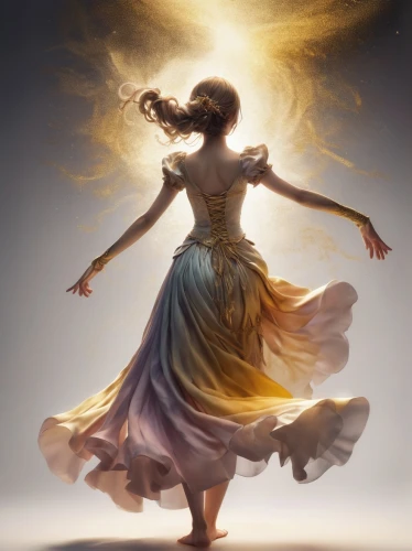 light bearer,whirling,dancer,mystical portrait of a girl,firedancer,gracefulness,divine healing energy,dance,radiance,twirl,solar plexus chakra,inner light,fire dancer,twirling,fire dance,sprint woman,dance silhouette,sorceress,faery,faerie,Conceptual Art,Fantasy,Fantasy 31