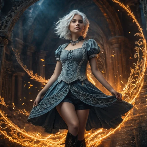 fantasy picture,cinderella,sorceress,fairy tale character,fantasy portrait,mystical portrait of a girl,fantasy woman,fantasy art,faery,magical,the enchantress,faerie,fae,fantasy girl,3d fantasy,the witch,fire dancer,fairy tale,fairy tales,celtic woman,Photography,General,Fantasy