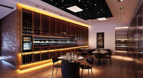 wine bar,wine cellar,liquor bar,wine cooler,wine rack,fine dining restaurant,piano bar,wine tavern,new york restaurant,bar counter,unique bar,star kitchen,salt bar,contemporary decor,ceiling lighting,3d rendering,wine house,sparkling wine,ceiling fixture,nightclub,Photography,General,Realistic