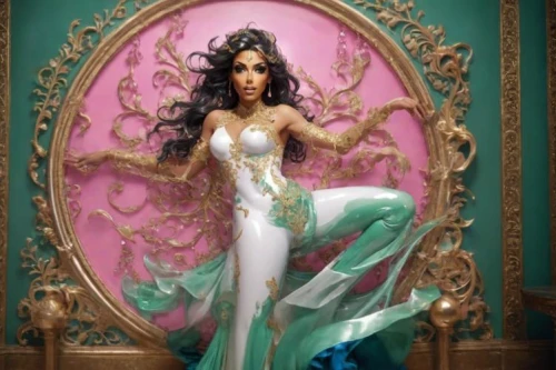jasmine,miss circassian,fairy queen,rosa 'the fairy,fantasy woman,jasmine blue,celtic queen,princess sofia,fairy tale character,queen of the night,cinderella,wax figures museum,lily of the nile,barbie doll,oriental princess,princess,believe in mermaids,rapunzel,quinceanera dresses,queen