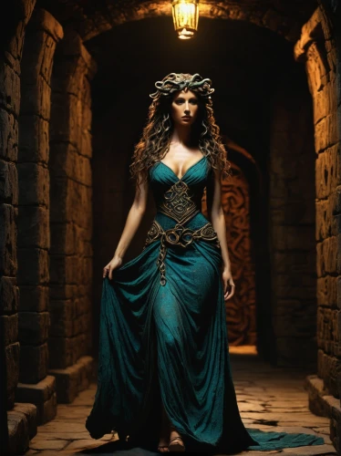 cleopatra,merida,celtic woman,celtic queen,the enchantress,blue enchantress,fantasy woman,sorceress,ancient egyptian girl,priestess,queen of the night,artemisia,aladha,miss circassian,cosplay image,egyptian,athena,ancient costume,jasmine,lady of the night,Illustration,Realistic Fantasy,Realistic Fantasy 33