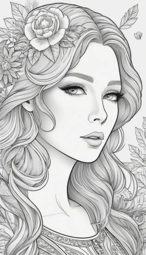 rose flower illustration,lineart,flower line art,gardenia,fashion illustration,line art wreath,rose flower drawing,line art,line-art,coloring page,white rose snow queen,gold foil mermaid,laurel wreath,filigree,floral wreath,hydrangea background,boho art,faerie,dryad,eyes line art,Unique,3D,Isometric