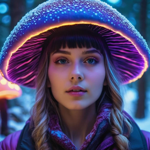 valerian,girl wearing hat,beret,mushroom hat,the hat-female,witch's hat icon,the hat of the woman,womans hat,pink hat,woman's hat,la violetta,hatter,hat,violet,witch hat,bonnet,costume hat,mystical portrait of a girl,women's hat,anti-cancer mushroom,Photography,General,Realistic