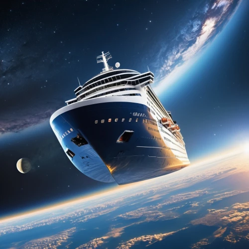heliosphere,space tourism,orbiting,sea fantasy,satellite express,cruise ship,ship travel,star ship,sky space concept,blue planet,ocean liner,passenger ship,space craft,ship traffic jams,starship,space travel,space ship,space capsule,space voyage,troopship,Photography,General,Realistic