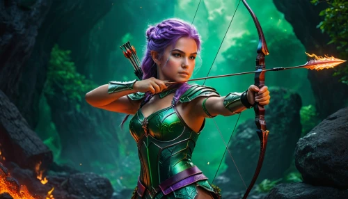 female warrior,the enchantress,bow and arrows,fantasy picture,tiber riven,monsoon banner,huntress,violet head elf,fantasy art,awesome arrow,warrior woman,fantasy woman,3d archery,archery,sorceress,elven,fantasy warrior,swordswoman,bow and arrow,bows and arrows,Photography,General,Fantasy