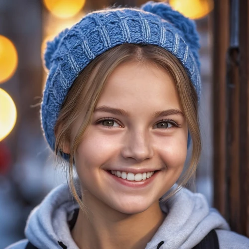girl wearing hat,beanie,knit hat,a girl's smile,knitted cap with pompon,girl portrait,winter hat,blonde girl with christmas gift,knit cap,child portrait,elsa,beret,relaxed young girl,portrait photography,portrait of a girl,the hat-female,cloche hat,little hat,portrait photographers,beautiful young woman,Photography,General,Realistic