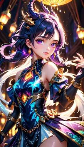 masquerade,fantasia,fairy galaxy,rem in arabian nights,monsoon banner,zodiac sign libra,fire background,cg artwork,medusa,luminous,radiant,starlight,aura,celestial chrysanthemum,azalea,birthday banner background,ganai,purple wallpaper,celestial event,libra,Anime,Anime,Cartoon