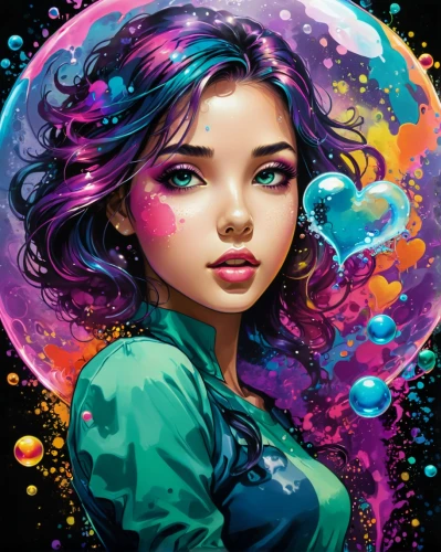 girl with speech bubble,colorful background,fantasy portrait,mermaid vectors,world digital painting,mermaid background,colorful spiral,colorful balloons,digital art,fantasy art,illustrator,digital painting,colorful water,colorful heart,painting technique,aquarius,the festival of colors,mystical portrait of a girl,artist color,boho art,Conceptual Art,Daily,Daily 24