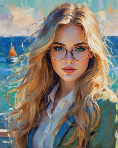 girl on the boat,oil painting,romantic portrait,girl portrait,girl on the river,at sea,oil painting on canvas,young woman,sea landscape,sailing,sailboat,sail boat,blonde woman,portrait of a girl,sea,mystical portrait of a girl,art painting,by the sea,sailing-boat,sailing boat,Conceptual Art,Oil color,Oil Color 10