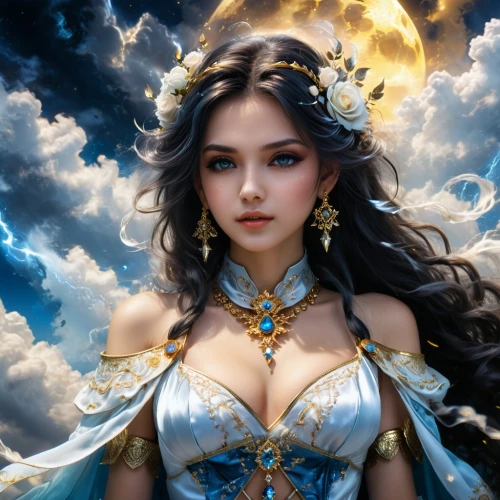 fantasy art,fantasy woman,fantasy picture,fantasy portrait,blue enchantress,sorceress,priestess,celtic woman,fantasy girl,the enchantress,zodiac sign libra,fairy queen,mystical portrait of a girl,goddess of justice,heroic fantasy,celtic queen,warrior woman,queen of the night,thracian,athena,Photography,General,Fantasy