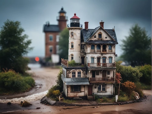 miniature house,dolls houses,doll house,doll's house,house by the water,red lighthouse,little house,apartment house,lighthouse,lonely house,model house,tilt shift,crooked house,the haunted house,crispy house,abandoned places,fairytale castle,fairy tale castle,creepy house,thimble islands,Photography,General,Cinematic