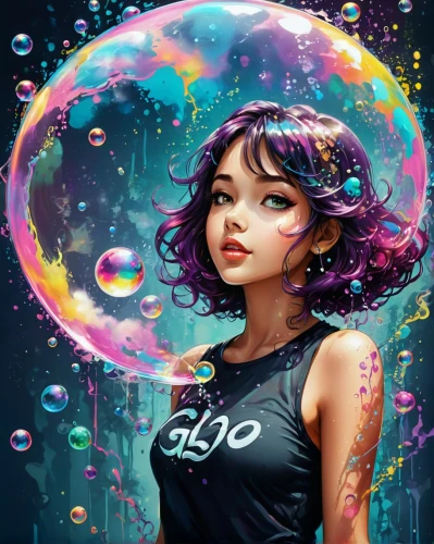 girl with speech bubble,bubble blower,bubble,liquid bubble,bubbles,bubble mist,think bubble,bubbletent,talk bubble,world digital painting,scuba,soap bubbles,digital painting,bubble gum,soap bubble,digital art,echo,jellyfish,aquarius,colorful water,Conceptual Art,Daily,Daily 24