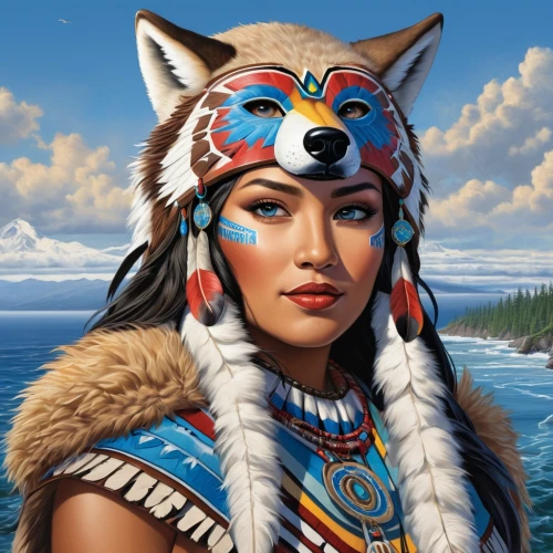 pocahontas,native american indian dog,american indian,native american,cherokee,tamaskan dog,shamanic,the american indian,warrior woman,amerindien,shamanism,cheyenne,eskimo,tribal chief,totem animal,first nation,indigenous,polynesian girl,khuushuur,native,Unique,Design,Character Design
